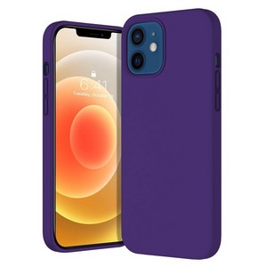 Чехол-накладка Krutoff Silicone Case для iPhone 12/12 Pro (purple) 36 - фото 47841