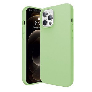 Чехол-накладка Krutoff Silicone Case для iPhone 12 Pro Max (mint) 1 - фото 47856
