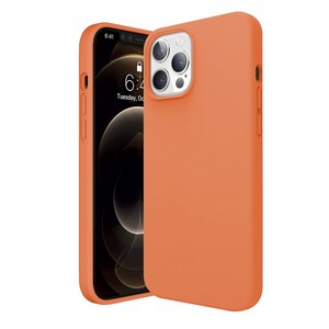 Чехол-накладка Krutoff Silicone Case для iPhone 12 Pro Max (orange) 2 - фото 47861