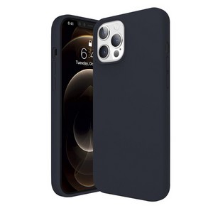 Чехол-накладка Krutoff Silicone Case для iPhone 12 Pro Max (gray blue) 37 - фото 47892