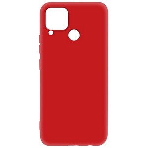 Чехол-накладка Krutoff Silicone Case для Realme C15 красный - фото 49408