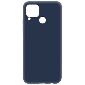 Чехол-накладка Krutoff Silicone Case для Realme C15 синий - фото 49485