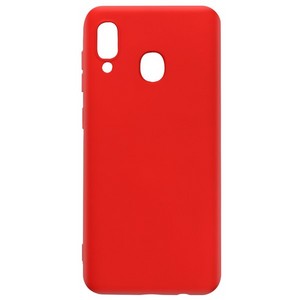 Чехол-накладка Krutoff Silicone Case для Samsung Galaxy A40 (A405) красный - фото 50334