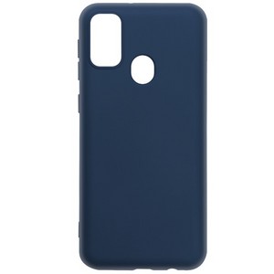 Чехол-накладка Krutoff Silicone Case для Samsung Galaxy M21 (M215) синий - фото 50279