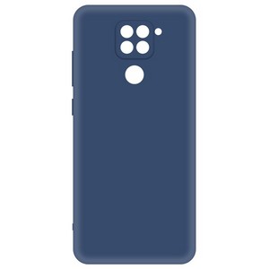 Чехол-накладка Krutoff Silicone Case для Xiaomi Redmi Note 9 синий - фото 50390