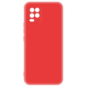 Чехол-накладка Krutoff Silicone Case для Xiaomi Mi 10 Lite (красный) - фото 50629