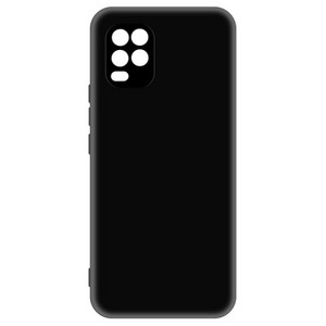 Чехол-накладка Krutoff Silicone Case для Xiaomi Mi 10 Lite (черный) - фото 50643