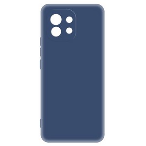 Чехол-накладка Krutoff Silicone Case для Xiaomi Mi 11 (синий) - фото 50685