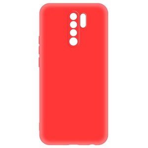 Чехол-накладка Krutoff Silicone Case для Xiaomi Redmi 9 (красный) - фото 50840