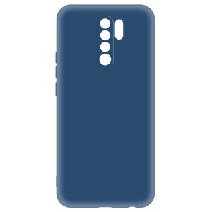 Чехол-накладка Krutoff Silicone Case для Xiaomi Redmi 9 (синий) - фото 50847