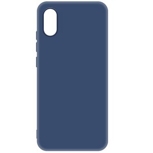 Чехол-накладка Krutoff Silicone Case для Xiaomi Redmi 9A (синий) - фото 50868