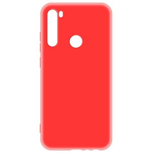 Чехол-накладка Krutoff Silicone Case для Xiaomi Redmi Note 8/Note 8 (2021) (красный) - фото 50928