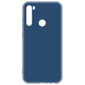 Чехол-накладка Krutoff Silicone Case для Xiaomi Redmi Note 8/Note 8 (2021) (синий) - фото 50935