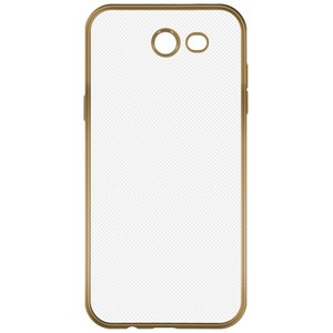 Накладка силиконовая с рамкой Krutoff для Samsung Galaxy J3 2016 (J320) gold - фото 56070