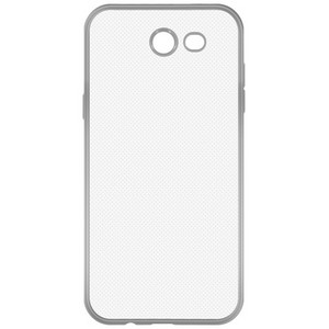 Накладка силиконовая с рамкой Krutoff для Samsung Galaxy J3 2016 (J320) silver - фото 56075