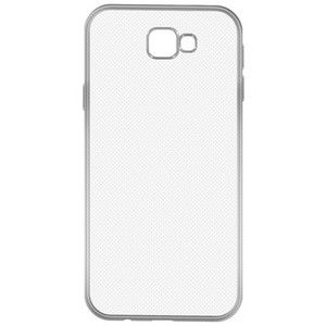 Накладка силиконовая с рамкой Krutoff для Samsung Galaxy J7 Prime (G610) silver - фото 56105