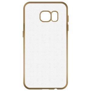 Накладка силиконовая с рамкой Krutoff для Samsung Galaxy S7 edge (G935) gold - фото 56129