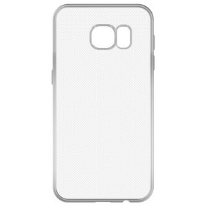 Накладка силиконовая с рамкой Krutoff для Samsung Galaxy S7 edge (G935) silver - фото 56139