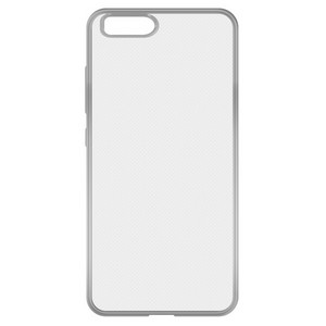 Накладка силиконовая с рамкой Krutoff для Xiaomi Mi 6 (silver) - фото 56329
