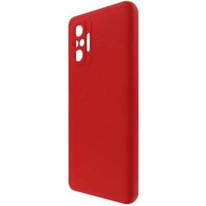 Чехол-накладка Krutoff Silicone Case для Xiaomi Redmi Note 10 Pro (красный) - фото 51744