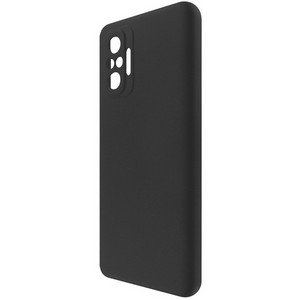 Чехол-накладка Krutoff Silicone Case для Xiaomi Redmi Note 10 Pro (черный) - фото 61015
