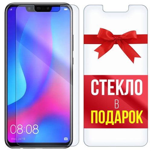 Комплект из 2-x защитных гибридных стекл Krutoff для Huawei Nova 3 - фото 493519