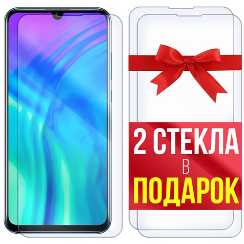 Комплект из 3-x защитных гибридных стекл Krutoff для Huawei P Smart 2019 / P Smart 2020 - фото 493534