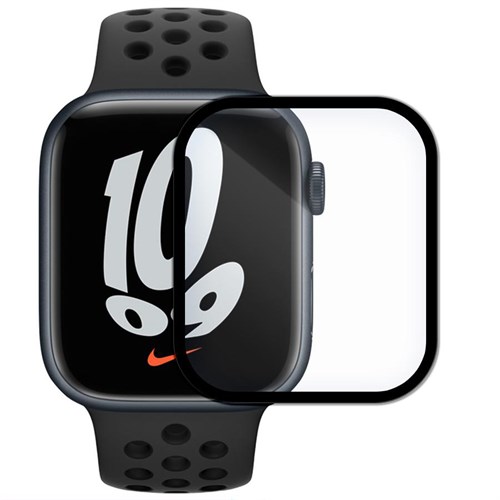 Стекло защитное гибридное Krutoff для Apple Watch 7/8 (45mm) - фото 518871