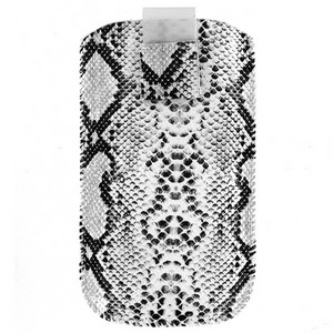 Чехол с язычком на магните, размер L (70mm x 115mm), черно-белый | Телефонные чехлы оптом