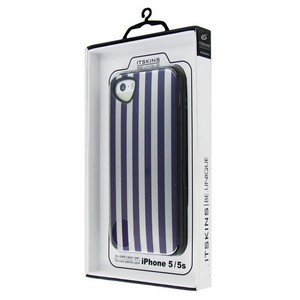 Накладка силиконовая для iPhone 5/5S (Purple Stripe) Itskins