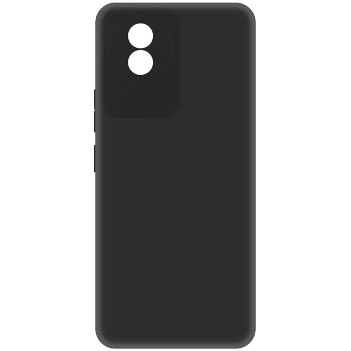 Чехол-накладка Krutoff Soft Case для Vivo Y02 черный - фото 760355