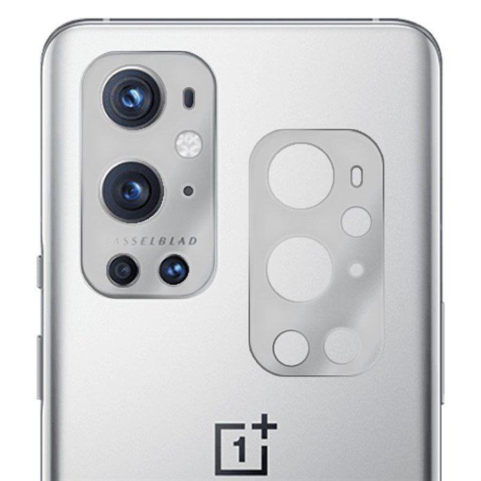 Стекло защитное гибридное МАТОВОЕ Krutoff для камеры OnePlus 9 Pro (2 шт.) - фото 845573