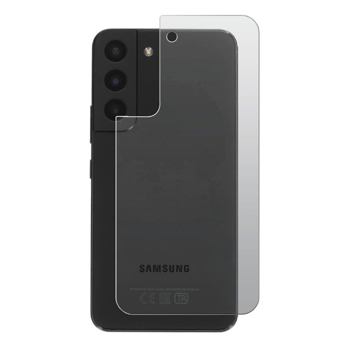 Стекло защитное гибридное МАТОВОЕ Krutoff для Samsung Galaxy S22 задняя сторона - фото 845598