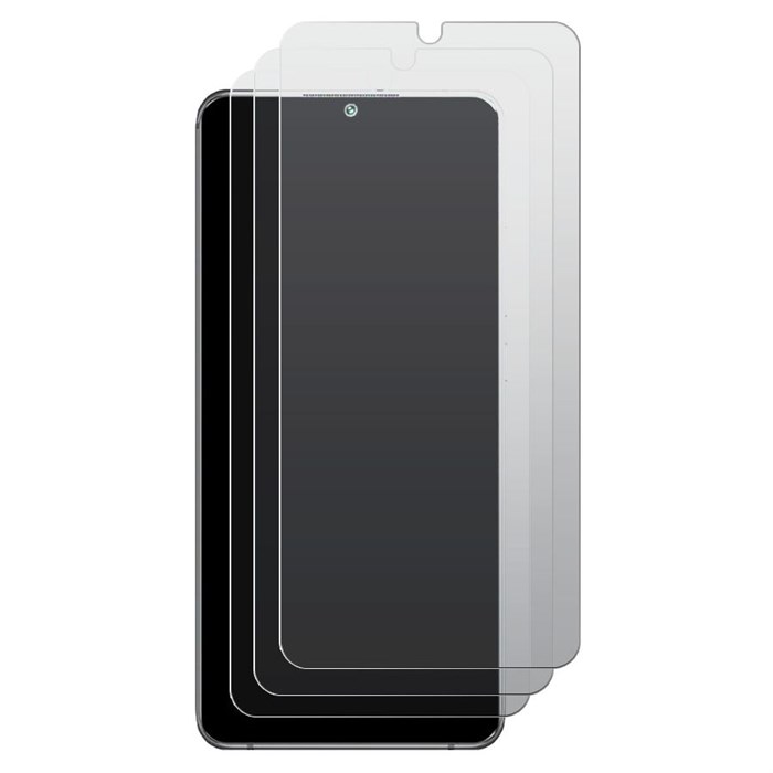 Комплект из 3-x защитных гибридных стекол МАТОВЫХ Krutoff для Xiaomi Mi Note 10 / 10 Lite - фото 847539