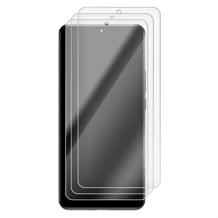 Комплект из 3-x защитных гибридных стекол Krutoff для Xiaomi 12T Pro - фото 847542
