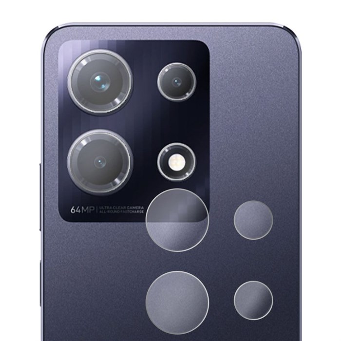 Стекло защитное гибридное Krutoff для камеры INFINIX Note 30 (2шт.) - фото 850943
