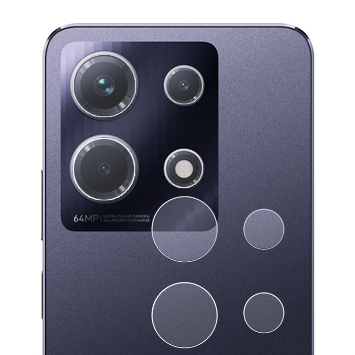 Стекло защитное гибридное МАТОВОЕ Krutoff для камеры INFINIX Note 30 - фото 850948