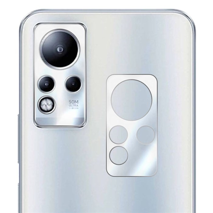 Стекло защитное гибридное Krutoff для камеры INFINIX Note 11 NFC (2 шт.) - фото 853434