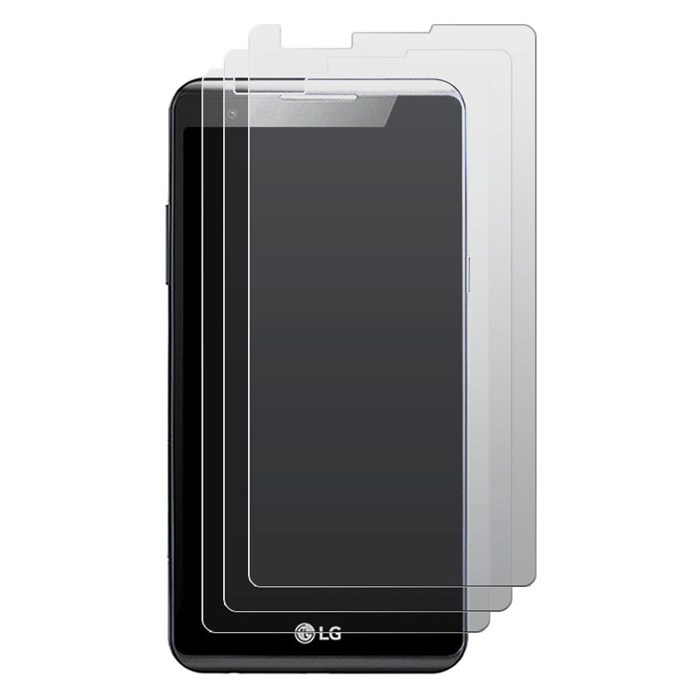 Комплект из 3-x защитных гибридных стекол МАТОВЫХ Krutoff для LG X Power - фото 853618