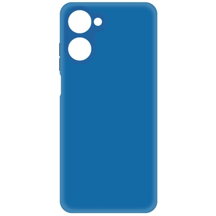 Чехол-накладка Krutoff Silicone Case для Realme 10 4G синий - фото 853707