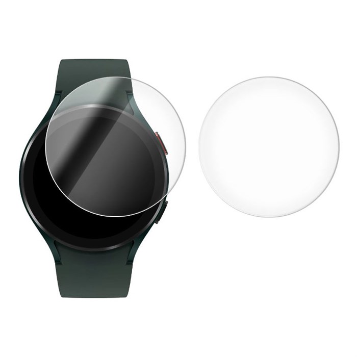 Стекло защитное гибридное Krutoff для Samsung Galaxy Watch 4 (40mm) 2 шт. - фото 853753