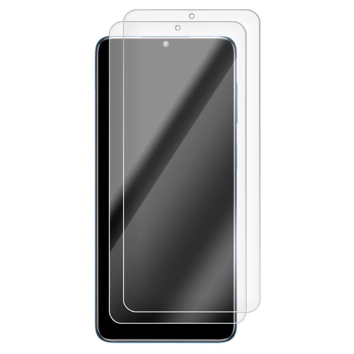 Комплект из 2-x защитных гибридных стекл Krutoff для Samsung Galaxy F22 - фото 853863