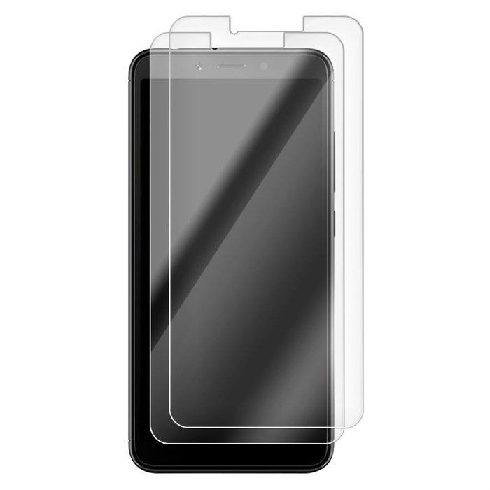 Комплект из 2-x защитных гибридных стекл Krutoff для Xiaomi Redmi 6 / Redmi 6A - фото 854055