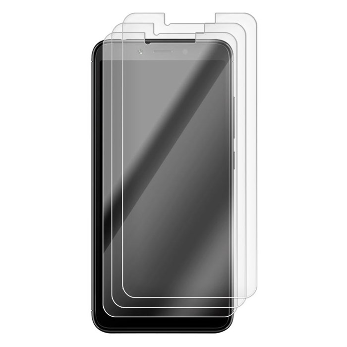 Комплект из 3-x защитных гибридных стекл Krutoff для Xiaomi Redmi 6 / Redmi 6A - фото 854056