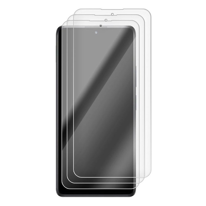 Комплект из 3-x защитных гибридных стекл Krutoff для Xiaomi Redmi Note 10 Pro - фото 854062