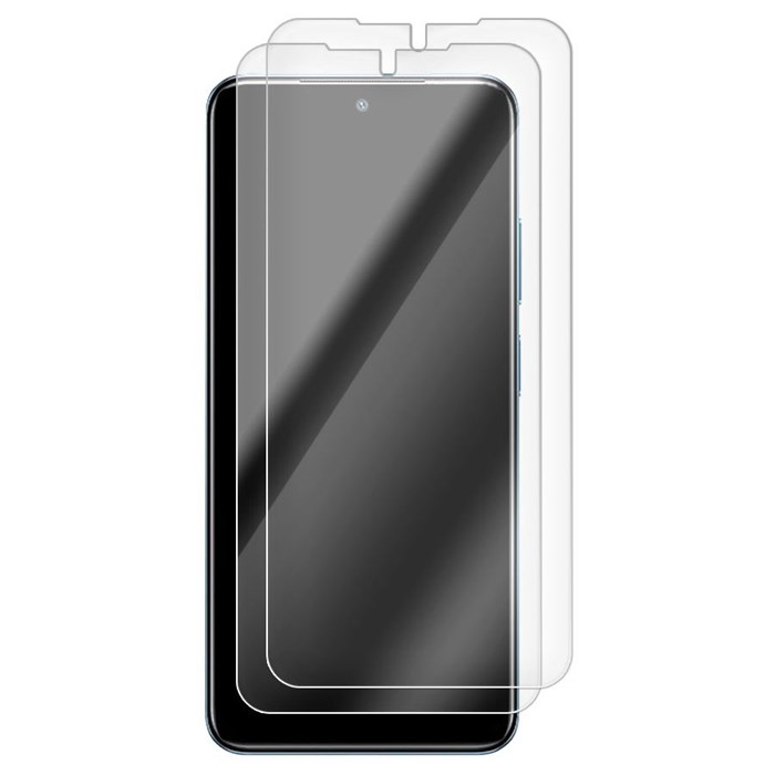 Комплект из 2-x защитных гибридных стекл Krutoff для Xiaomi Poco M4 Pro - фото 854071