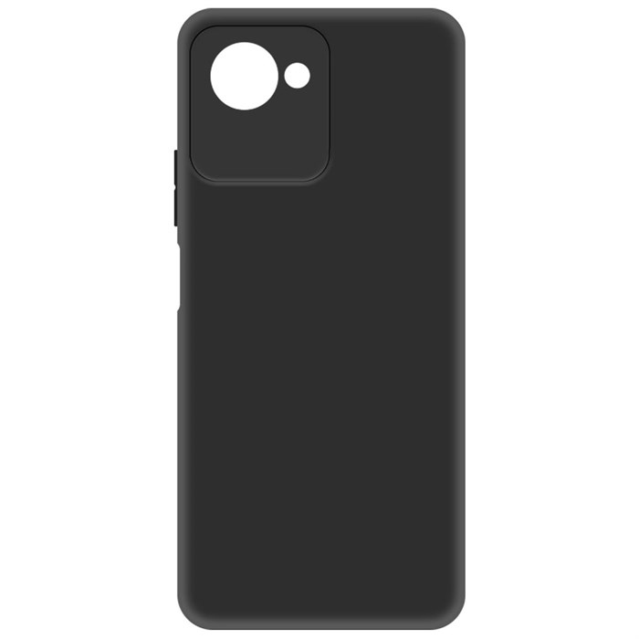 Чехол-накладка Krutoff Silicone Case для Realme C30/C30s черный - фото 857924
