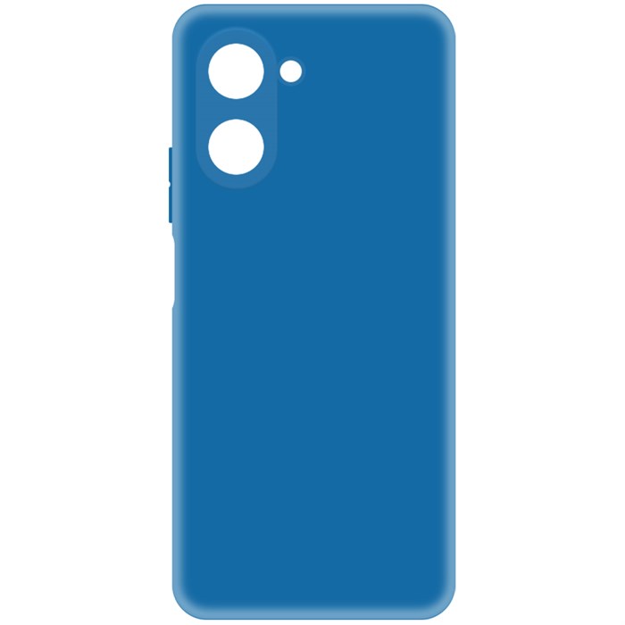 Чехол-накладка Krutoff Silicone Case для Realme C33/С33 2023 синий - фото 862718