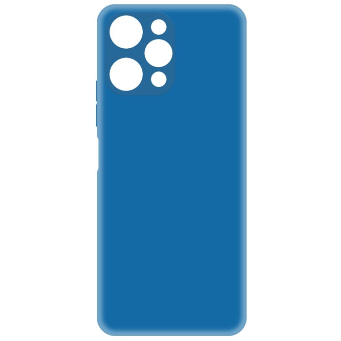 Чехол-накладка Krutoff Silicone Case для Xiaomi Redmi 12 синий - фото 862734