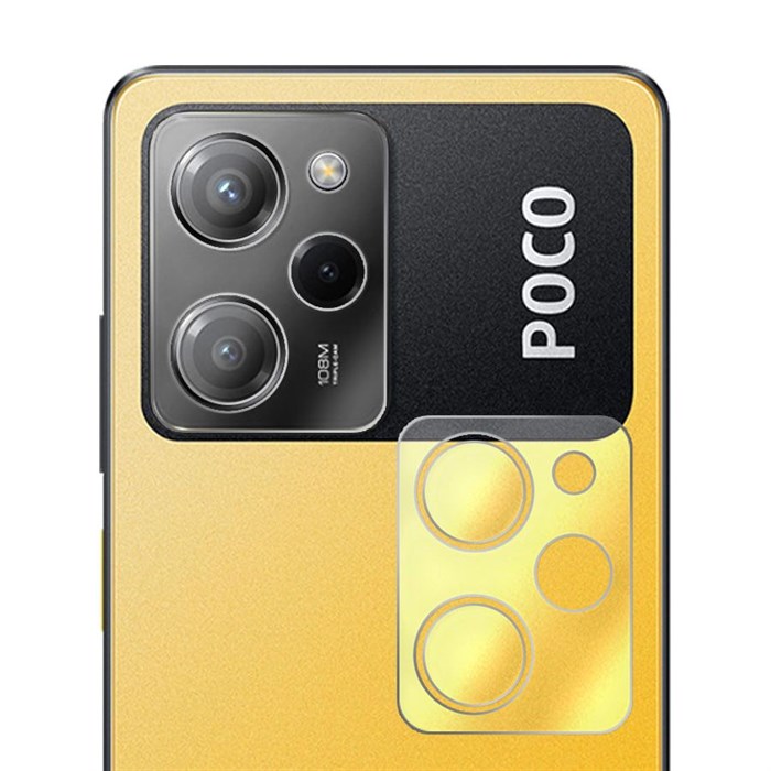 Стекло защитное гибридное Krutoff для камеры Xiaomi Poco X5 Pro (2 шт.) - фото 862792